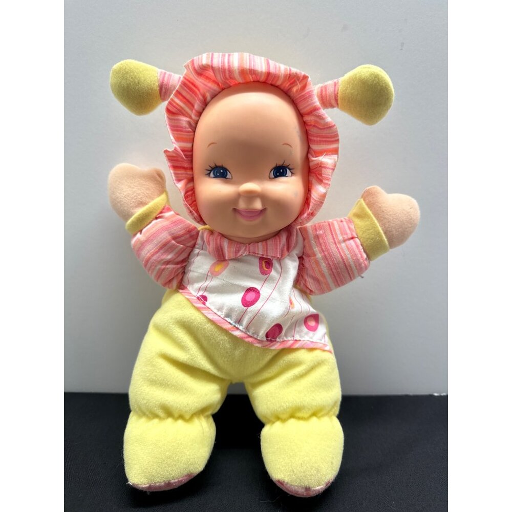Goldberger Love Bug Doll With Bib #899 For Kids - 12" Soft Plush Baby Doll With